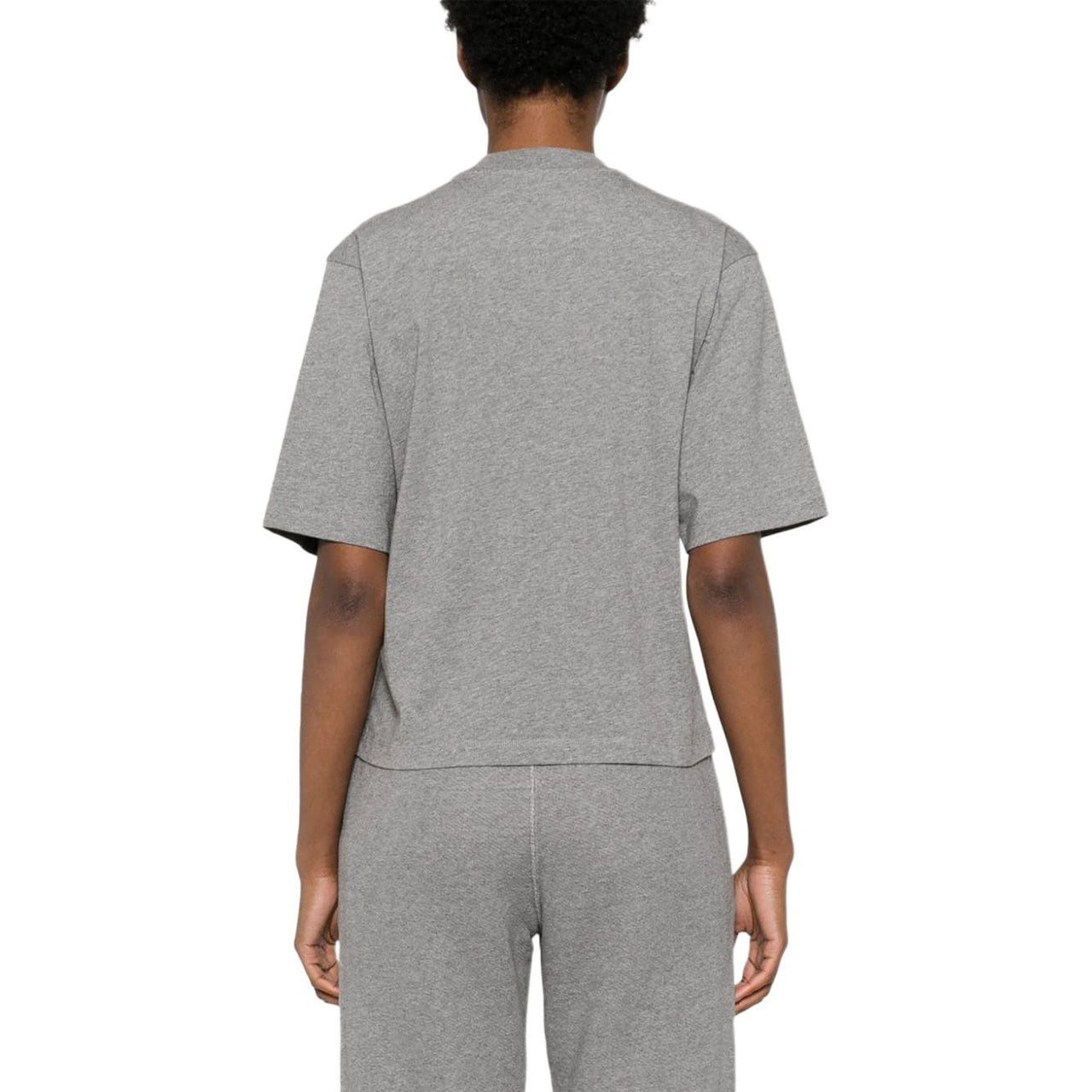 (WMNS) Off-White Flock Basic T-shirt 'Grey' OWAA124S24JER0060846