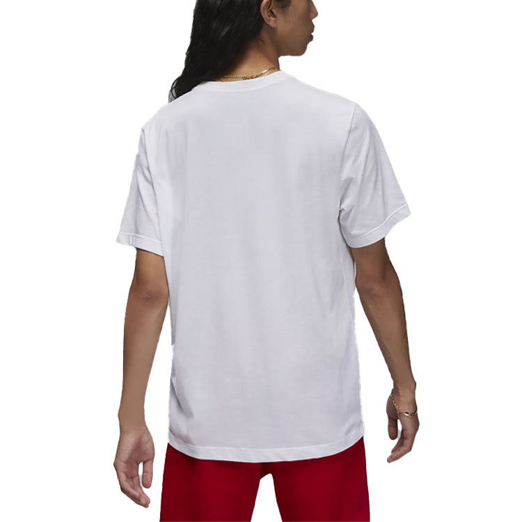 Air Jordan Alphabet Round Neck Pullover Short Sleeve T-Shirt Men's White FD9476-100