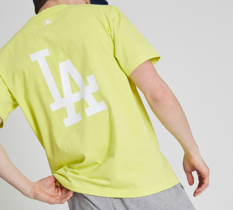 MLB LA Dodgers Los Angeles Dodgers Back Big Sign Short Sleeve Unisex Yellow 31TSS3931-07Y