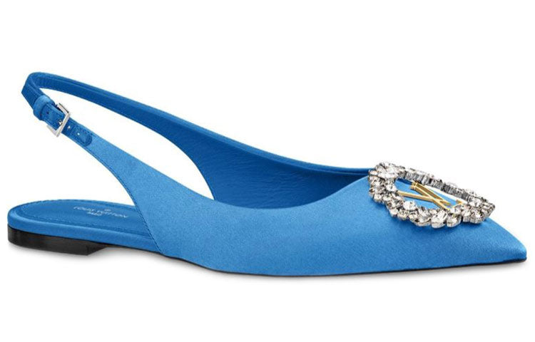(WMNS) LOUIS VUITTON Madeleine Flats 'Blue' 1A6555