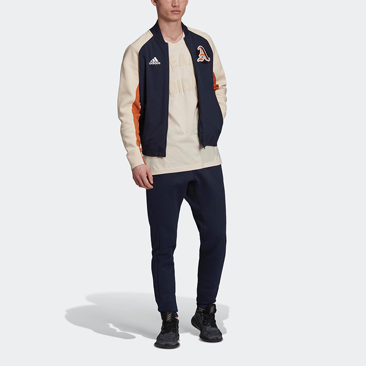 adidas M VRCT Pant Casual Running Sports Knit Long Pants Blue DX7956