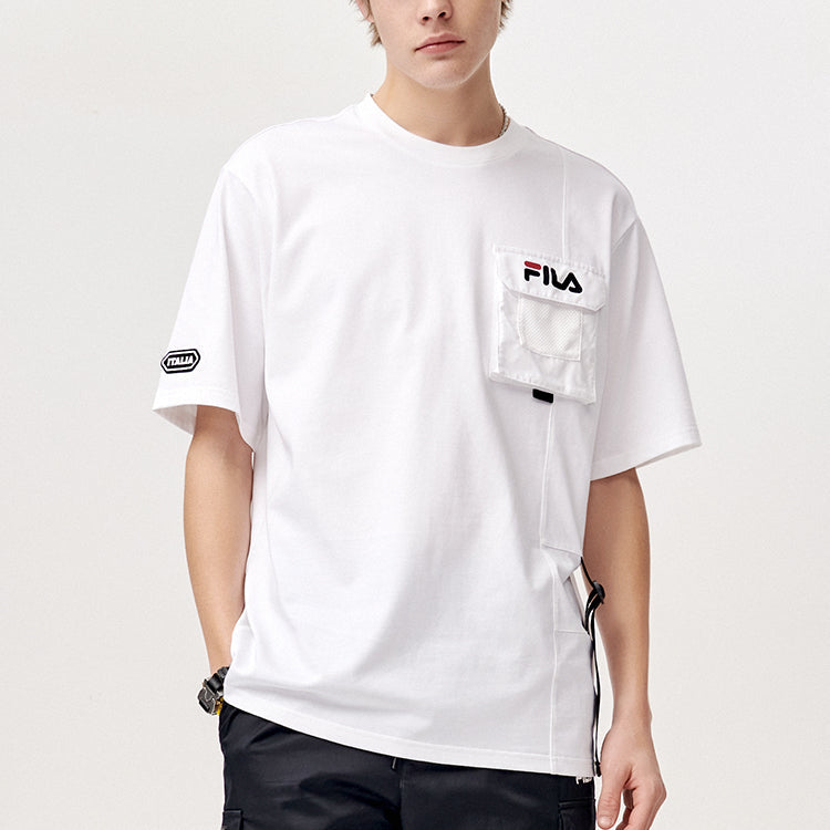 Men's FILA FUSION Round Neck Short Sleeve White T11M123106A-WT