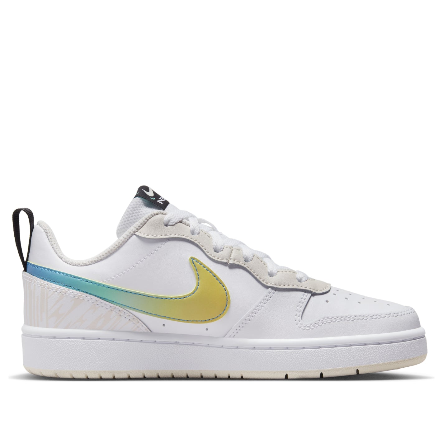 (GS) Nike Court Borough Low 2 'White Yellow Gradient' FJ7692-191