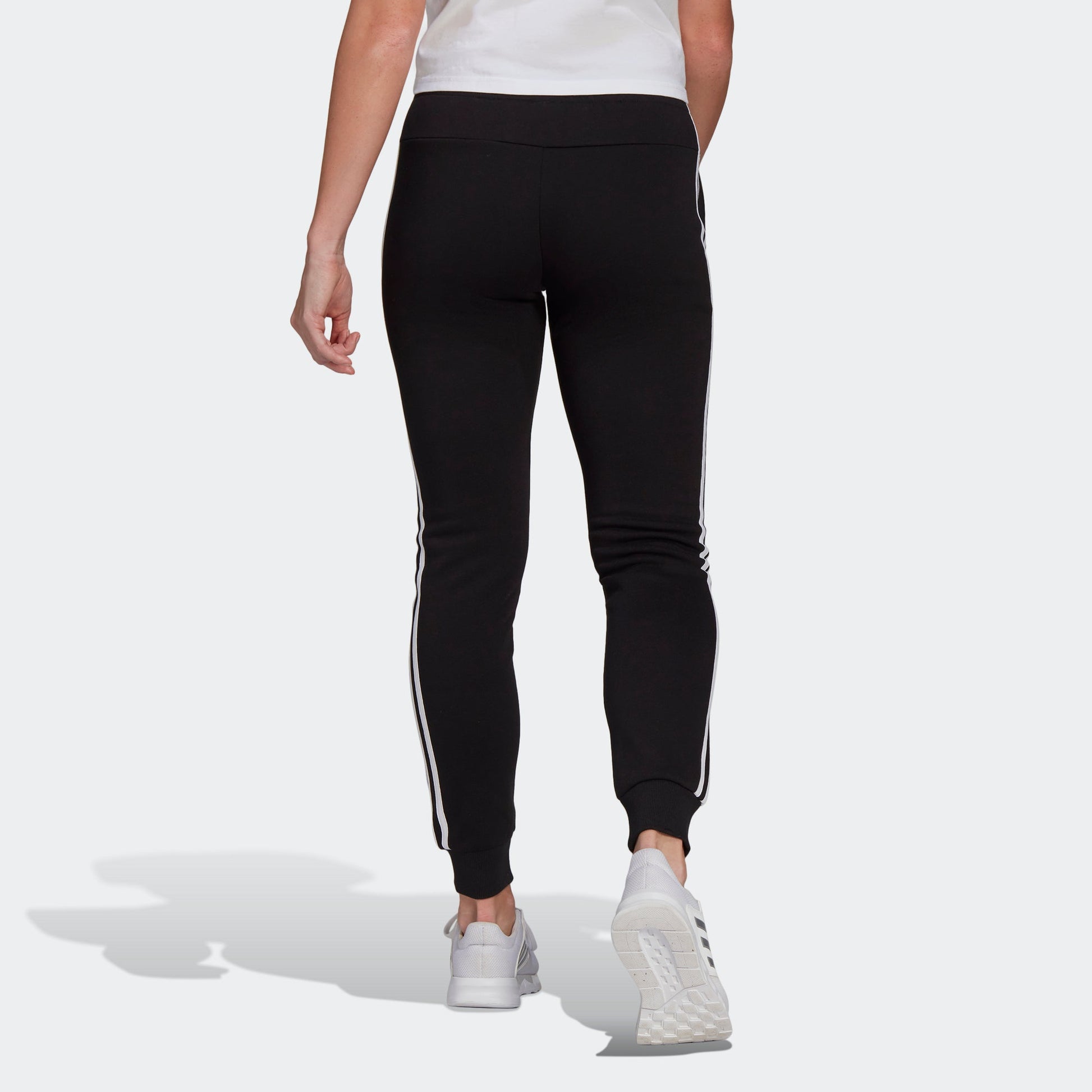 (WMNS) adidas Essentials Fleece 3-Stripes Pants Asia Sizing 'Black' GM5551