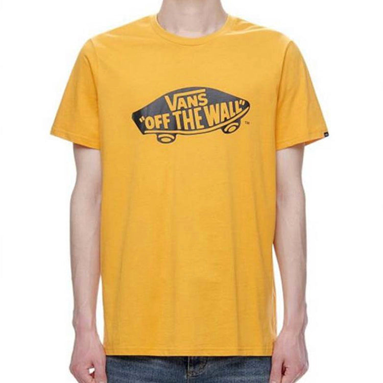 Vans Off The Wall Classic Printing Short Sleeve Couple Style Yellow VN0A4MM750X