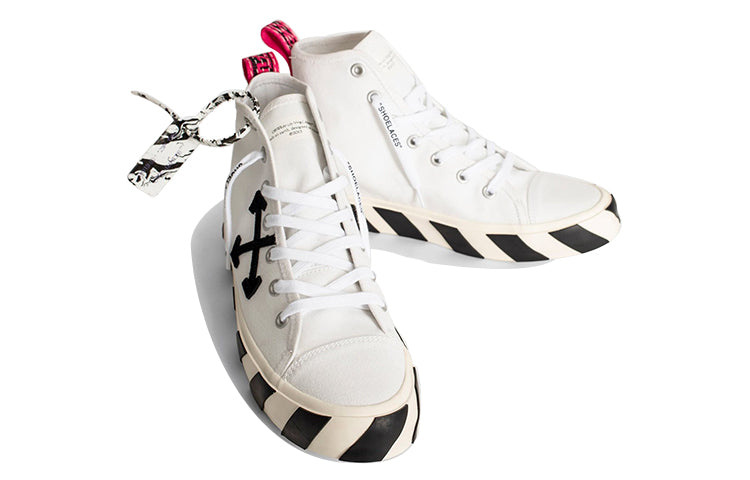 Off-White Vulc Sneaker Mid 'White Black' OMIA119E20FAB0010110