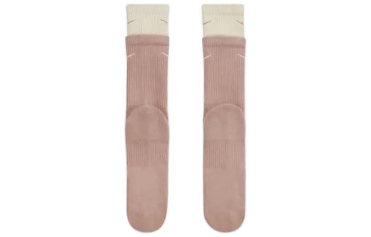 Nike SS22 Everyday Plus Cushioned Double Layer Splicing Training Sports Socks Unisex 2 Pairs Pink DD2795-609