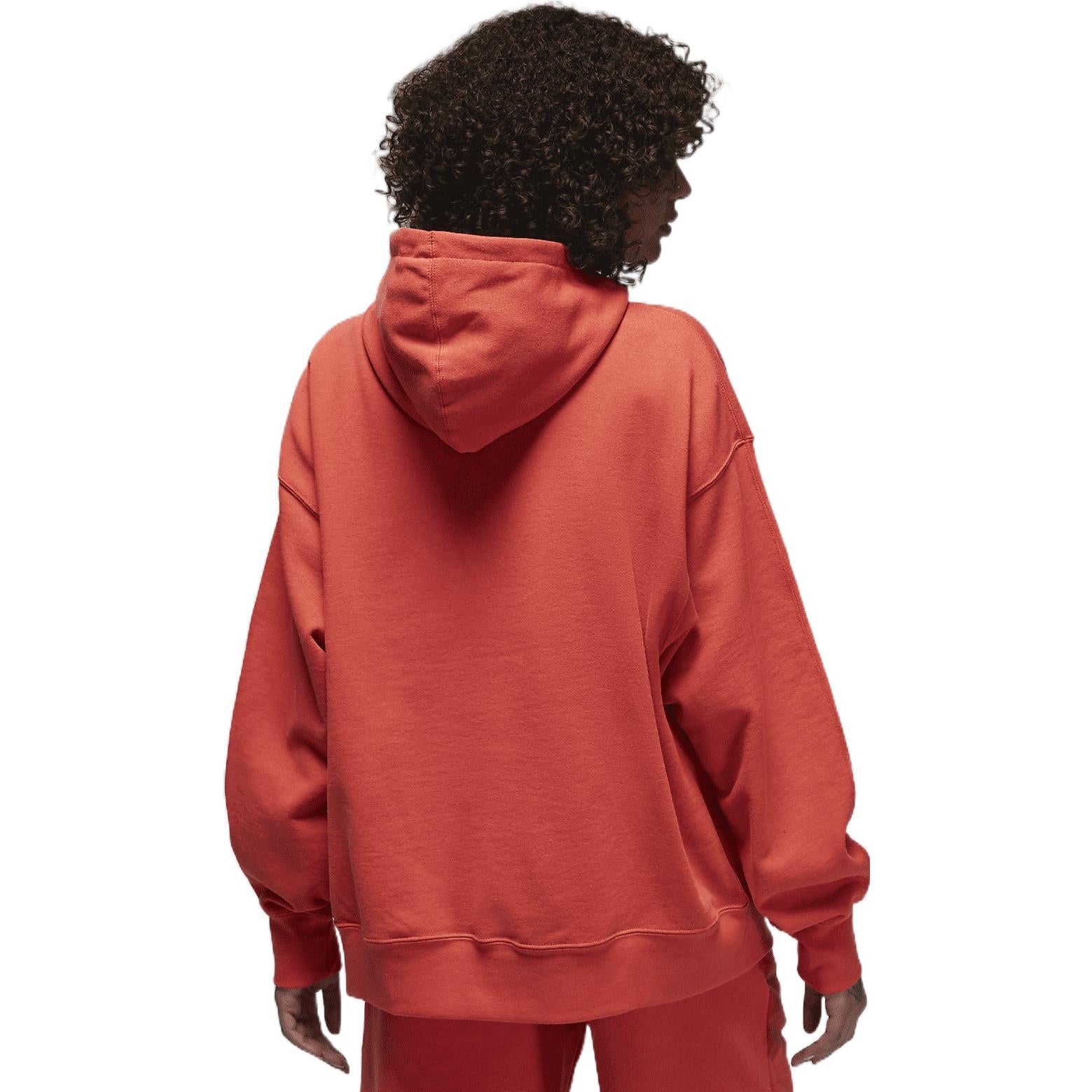 (WMNS) Air Jordan Flight Fleece Pullover Hoodie 'Red' DQ4603-605