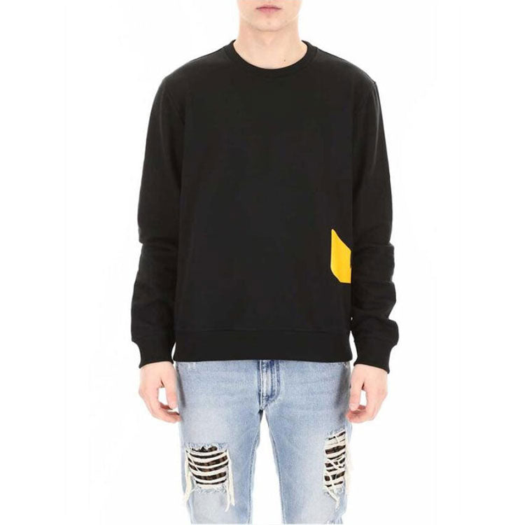 FENDI Little Monster Long Sleeve Round Collar Male Black FY0944A7A7F0QA1