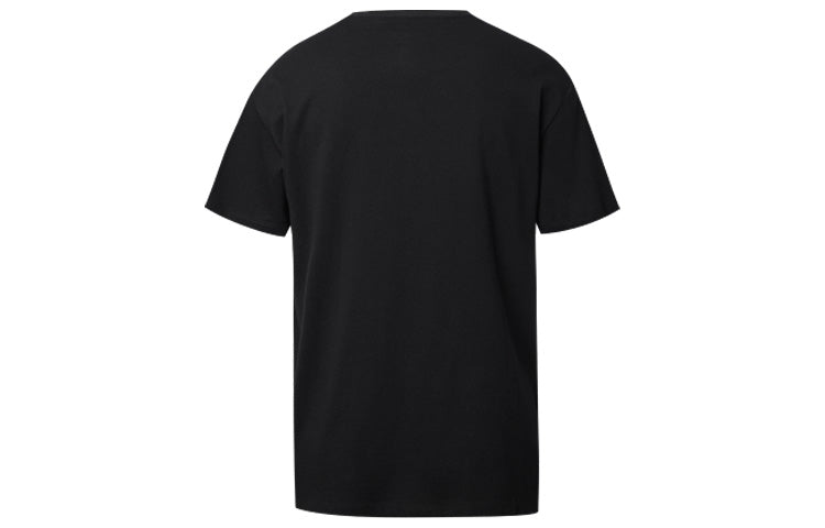 (WMNS) Converse Printing Short Sleeve Casual Round Neck Black 10020520001