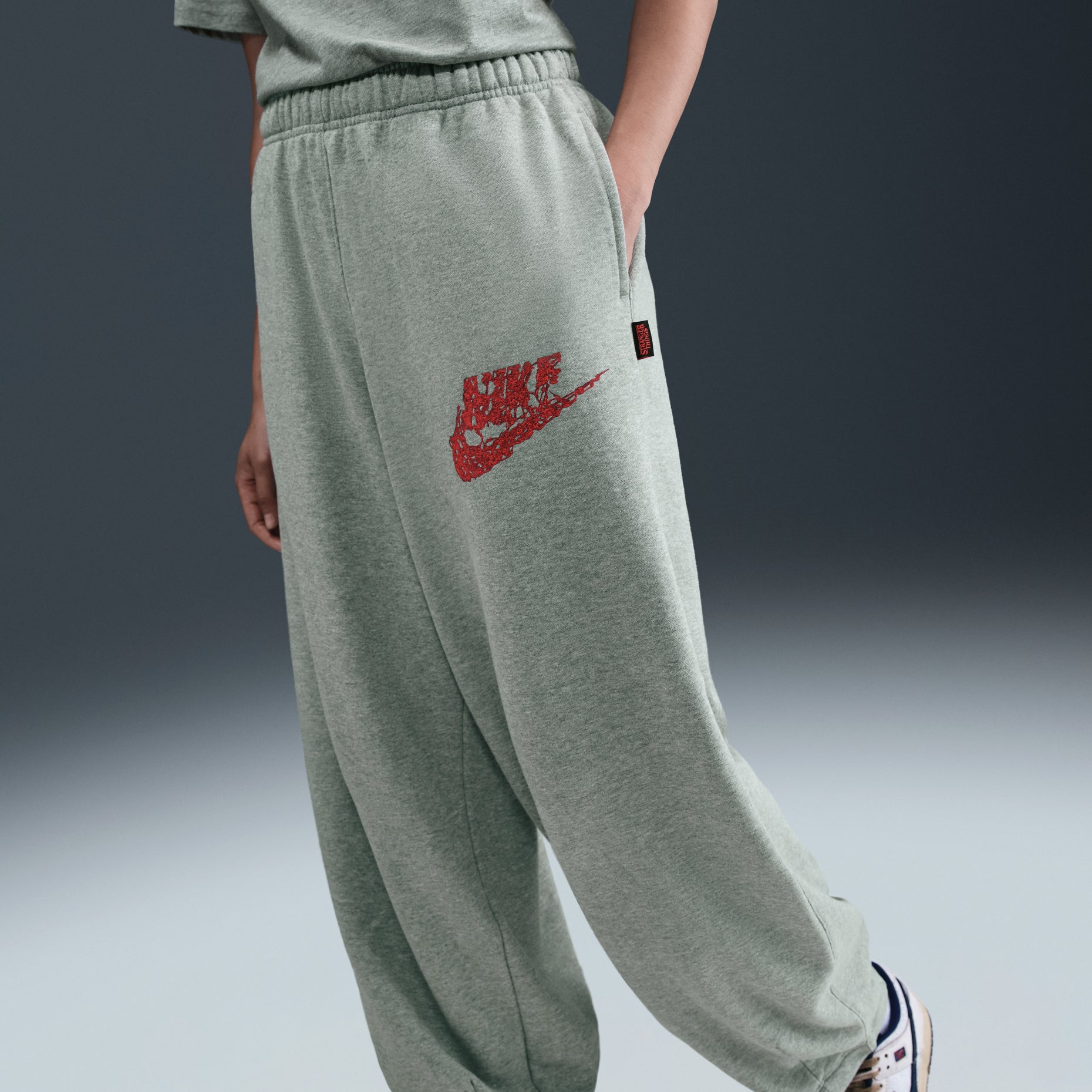 Nike x Stranger Things Sweatpants 'Grey' IB5668-063
