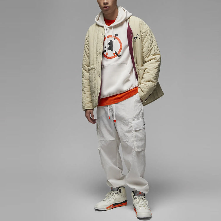 Air Jordan Flight MVP Graphic Fleece Pullover Hoodie 'Phantom' FB7050-030