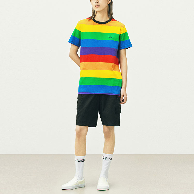 (WMNS) Vans Stripe Round-Neck Multicolor VN0A5FRSRNC