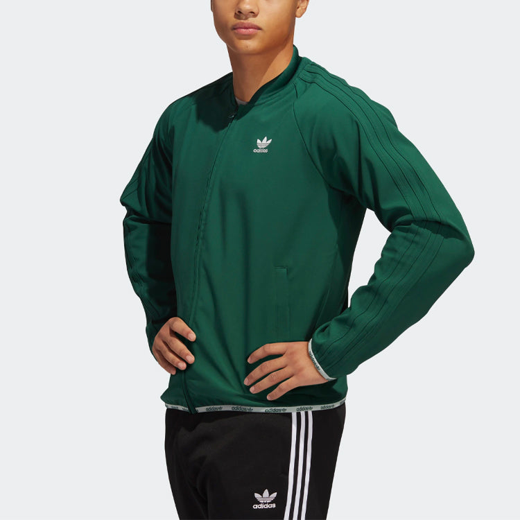 adidas originals Wntrzd Tt Embroidered Logo Blazer Jacket For Men Green GC9999