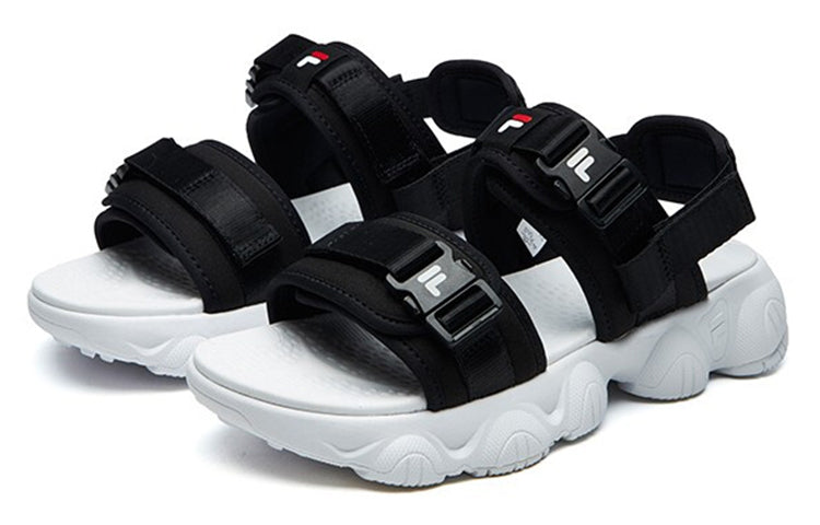 (WMNS) FILA Casual Sandals For Black/White F12W124530FBK