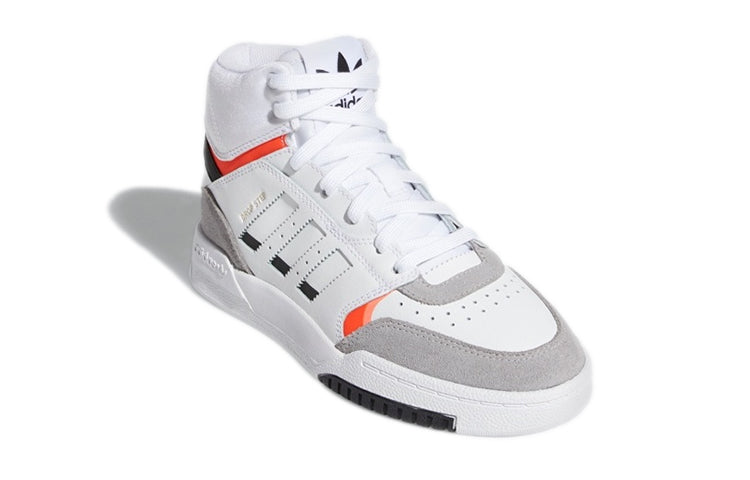 (GS) adidas Original Drop Step Competition Running Shoes 'White Grey Orange' EE8755