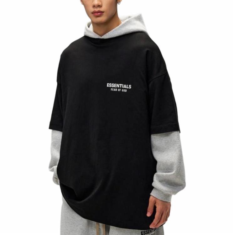 Fear of God Essentials Jersey Crewneck Tee 'Black' 125HO244360F