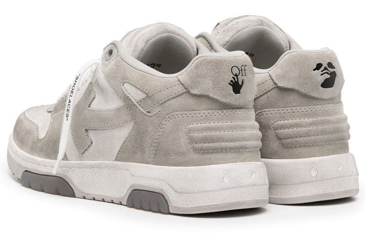 Off-White Out Of Office Vintage Leather 'Grey White' OMIA189F22LEA0120109