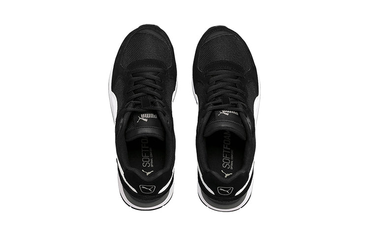 (GS) PUMA Vista Low Top Running Shoes Black/White 369539-01