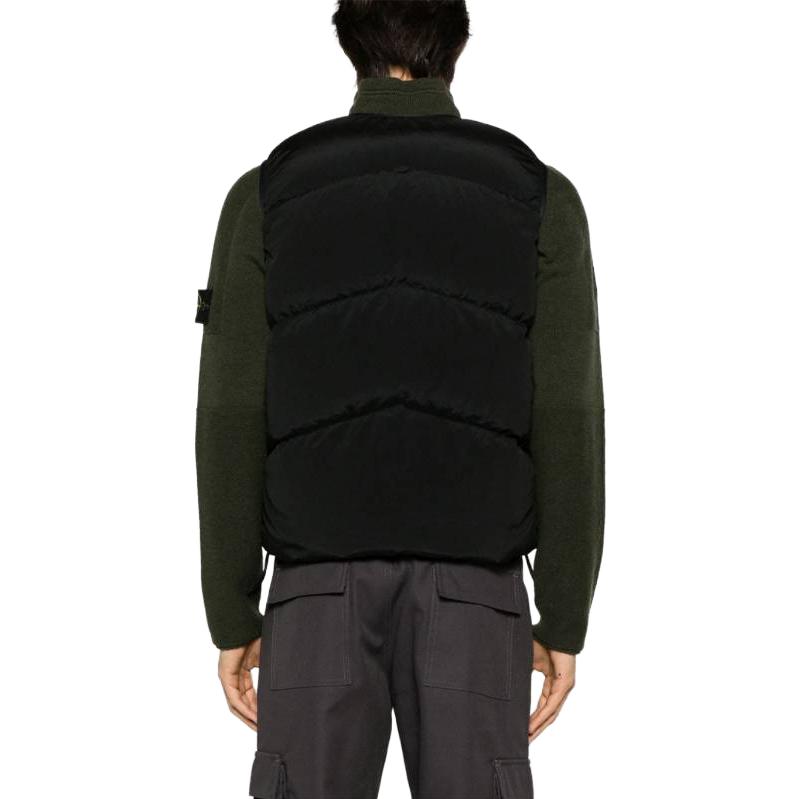 STONE ISLAND Quilted Reversible Down Vest 'Black' 7915G1119-V0029