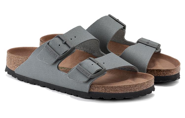Birkenstock Arizona Vegan Men Textile 'Stone Coin' 1023015