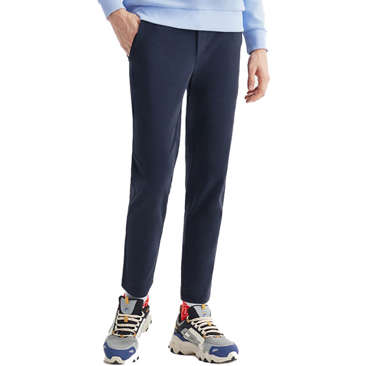 FILA White Special Knit Breathable Casual Pants Blue F51M028601F-NV