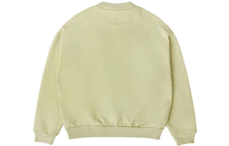 Men's adidas x Fear of God Crossover Alphabet Logo Round Neck Pullover Autumn Green HM8110