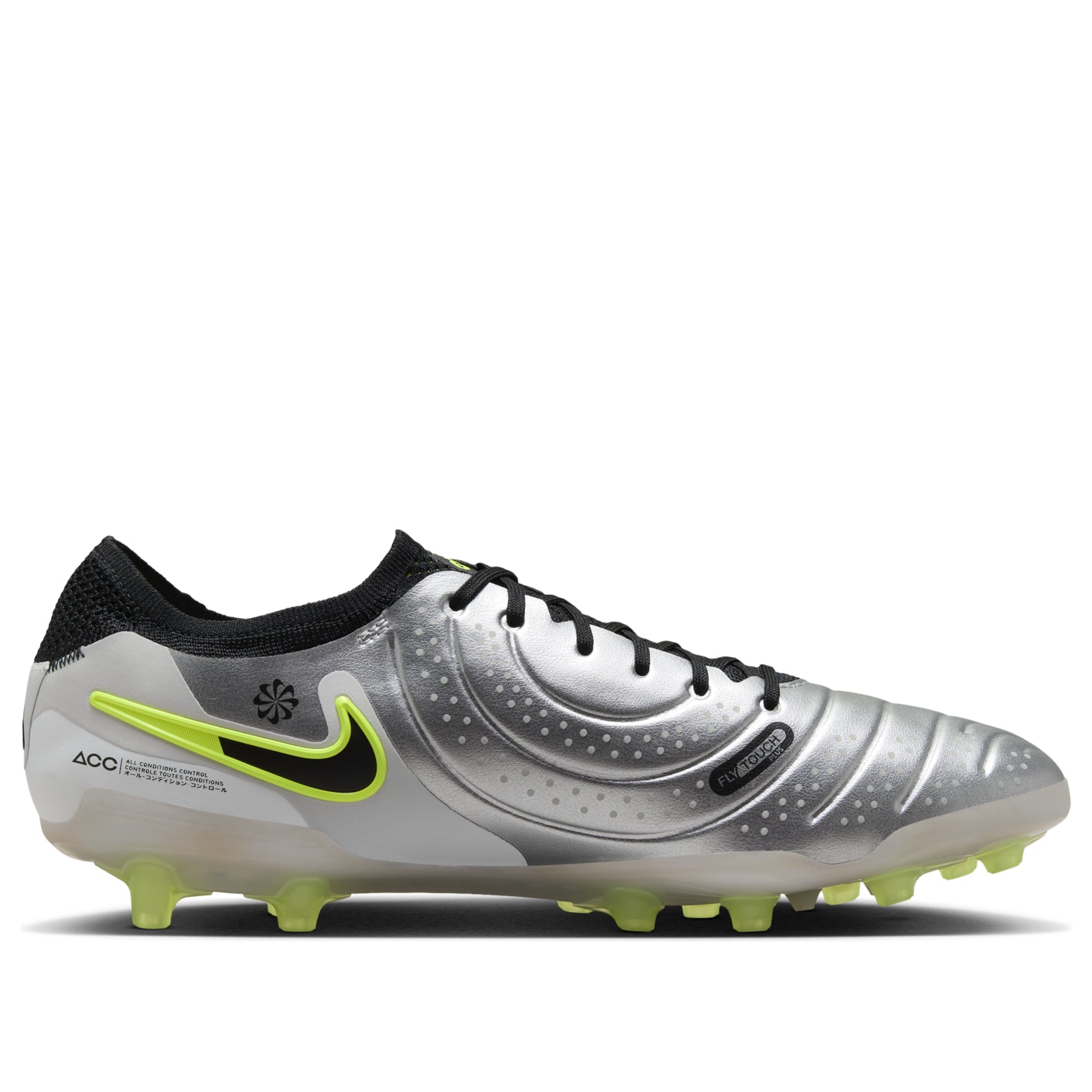 Nike Tiempo Legend 10 Elite AG 'Metallic Silver Volt' DV4330-001