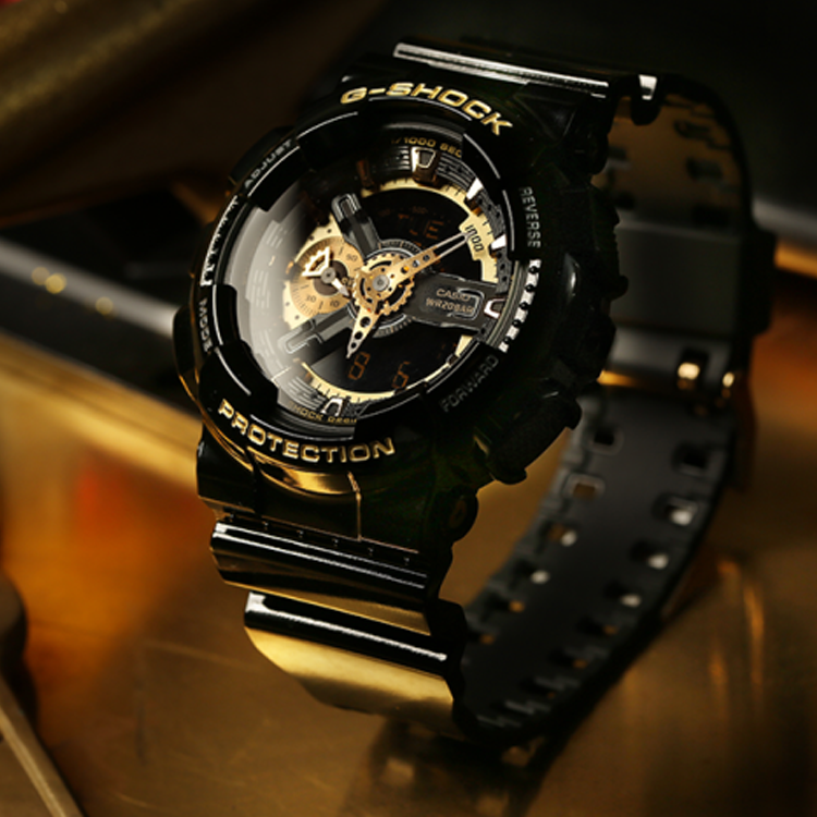 CASIO G-Shock Analog-Digital 'Black Gold' GA-110GBX-1APR