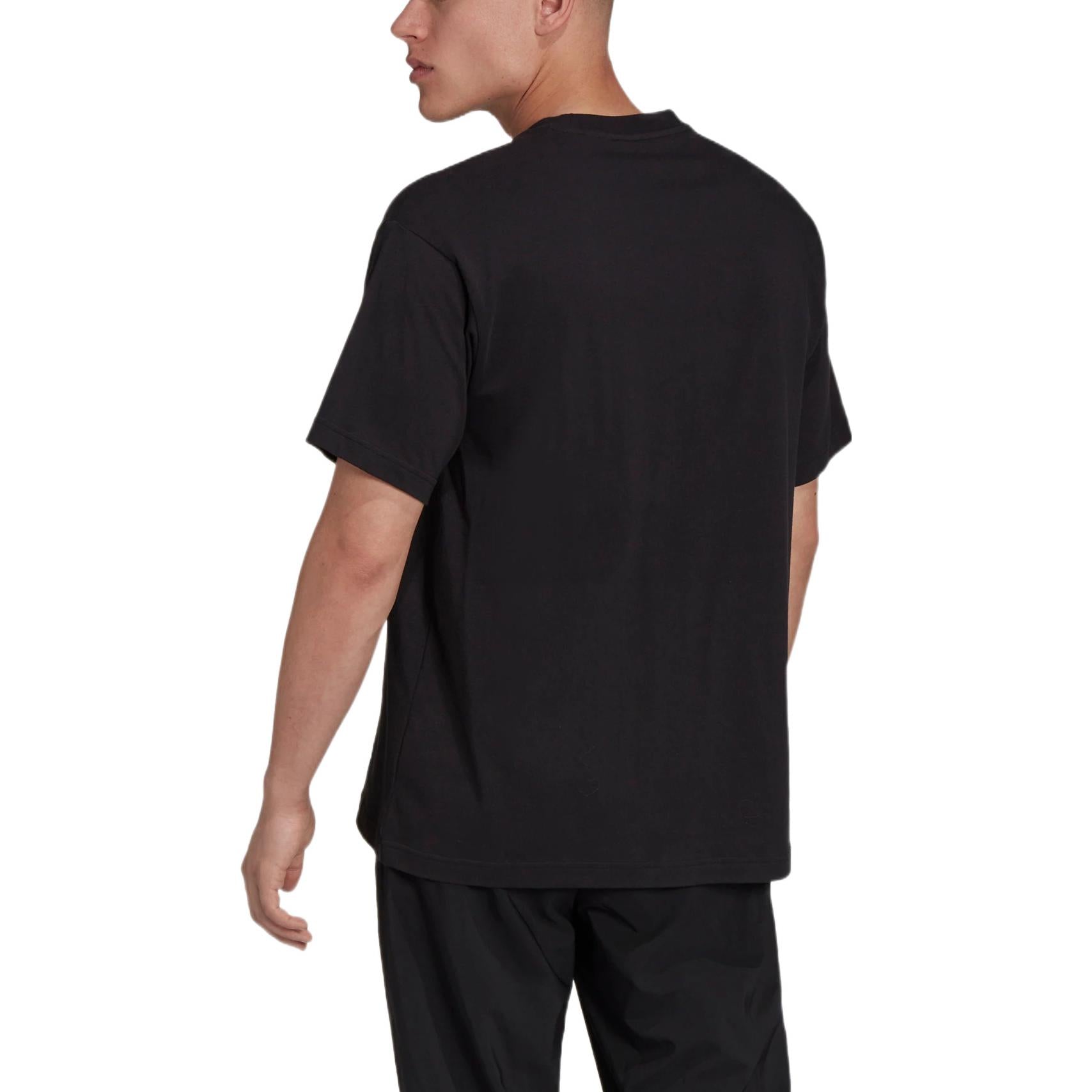adidas M Sl T Solid Color Logo Casual Sports Short Sleeve Couple Style Black HE4387