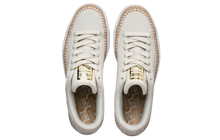 (WMNS) PUMA Suede Sneakerdrille Leisure Shoes Grey 369234-02