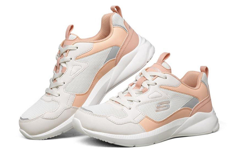 (WMNS) Skechers Ex-Pansive Running Shoes Pink/White 8730032-NAT