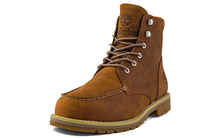 Timberland Redwood Falls Waterproof Moc-Toe Wide-Fit Boots 'Rust Nubuck' A2EDR