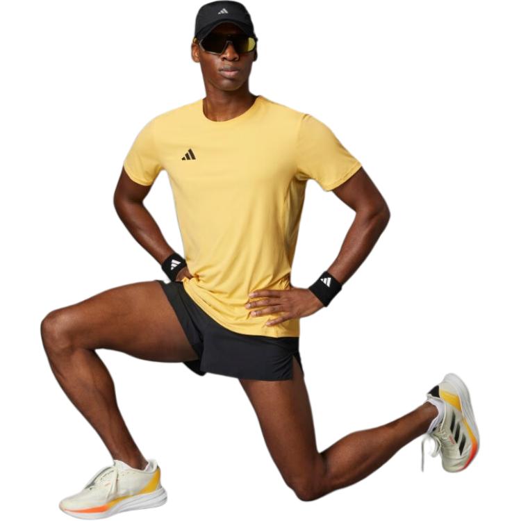 adidas Adizero Essentials Running T-shirt Asia Sizing 'Yellow' IR7126