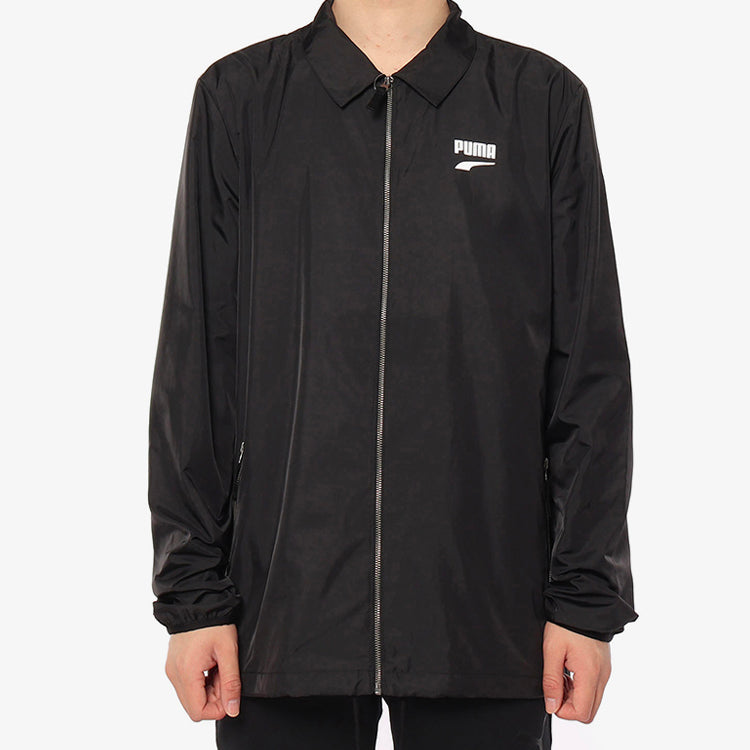 PUMA Downtown Casual Sports lapel Jacket Black 578306-01