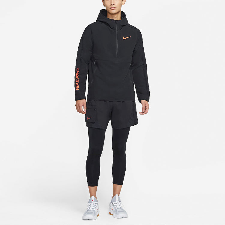 Men's Nike Pro Zipper Cardigan Training Black CZ1511-010