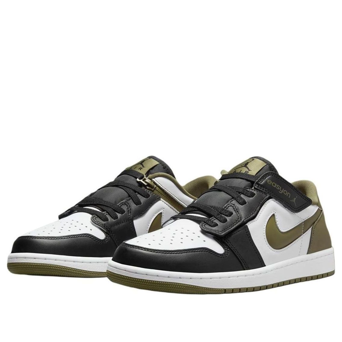 Air Jordan 1 Low EasyOn 'White Black Medium Olive' DM1206-102