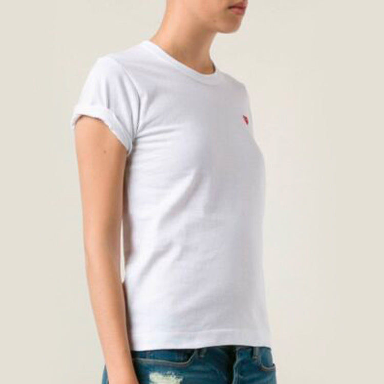 (WMNS) COMME des GARCONS PLAY Mini Logo Tee 'White' AZ-T199-051-2