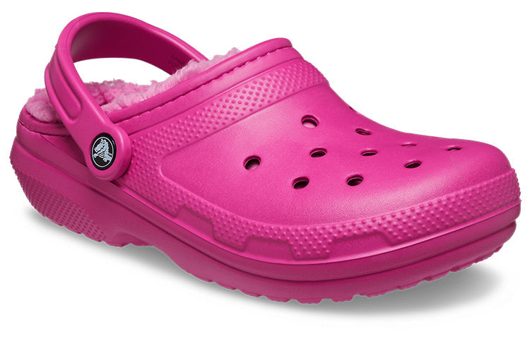 Crocs Classic Lined Clog Sports Unisex Purple Red Sandals 203591-6SV