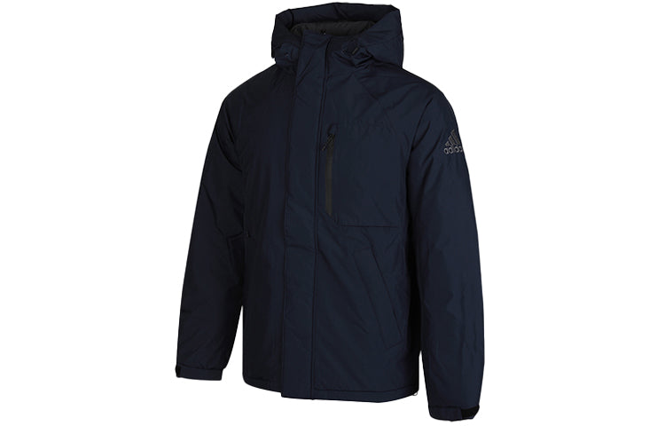 adidas Stay Warm Windproof Athleisure Casual Sports Down Jacket Navy Blue GF0080