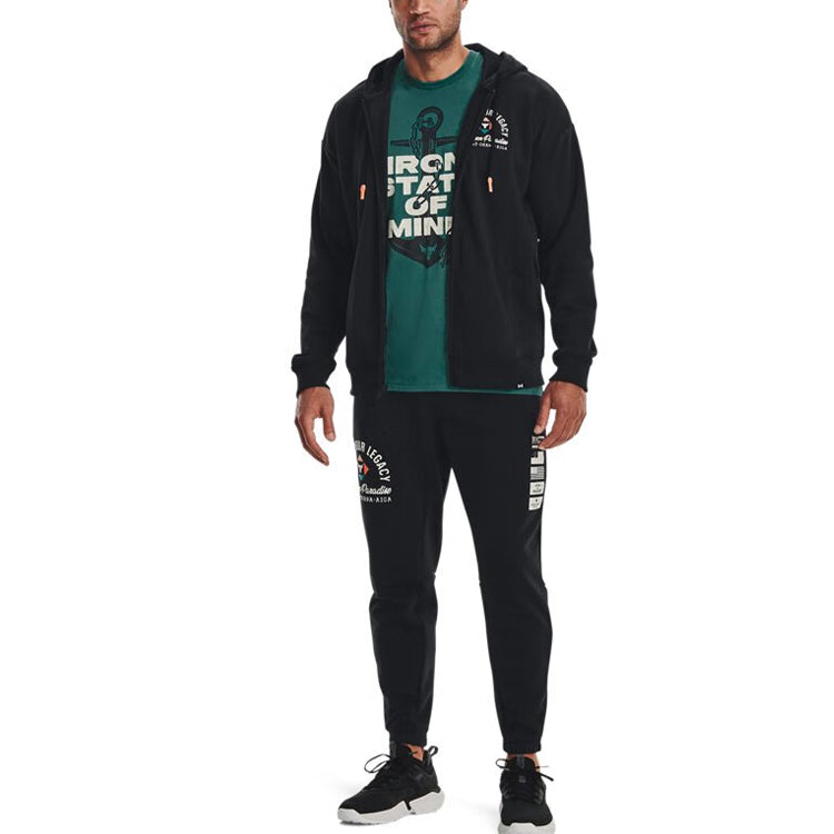 Under Armour Project Rock Heavyweight Terry Pants 'Black Ivory' 1377440-001
