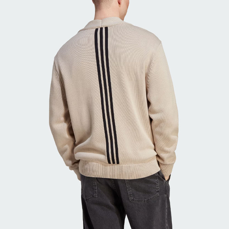 adidas Rifta Oversized Intarsia Cardigan Asia Sizing 'Beige' IM4649
