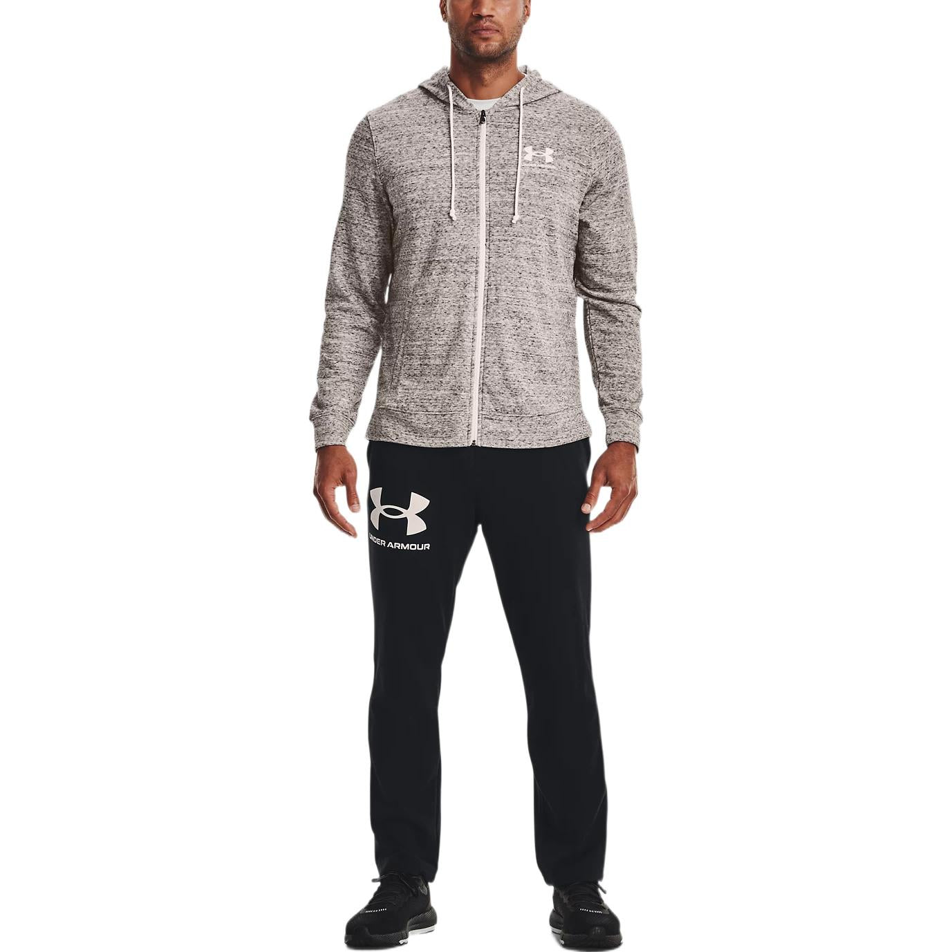 Under Armour Rival Terry Hooded Jacket 'Grey' 1370409-112
