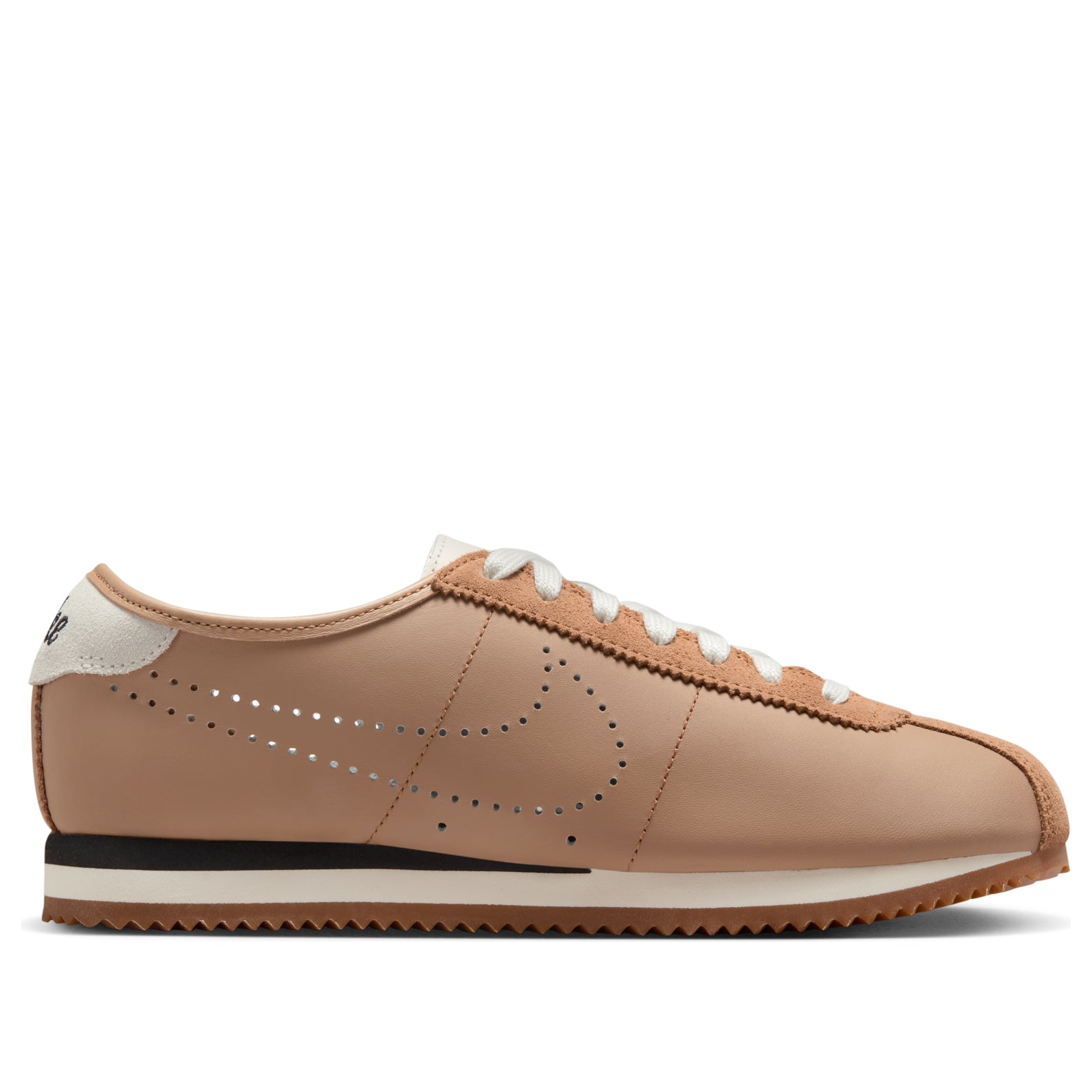 (WMNS) Nike Cortez Leather 'Pale Shale Sail Perforated Swoosh' HQ1841-200