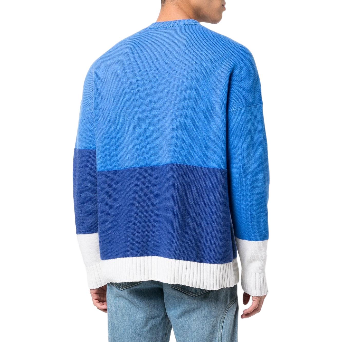 Off-White Color Block Off Crewneck OMHE048F22KNI0014501
