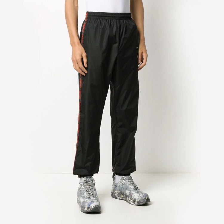 Men's Off-White Bookish Black Sports Pants/Trousers/Joggers OMCA086E20FAB0011001