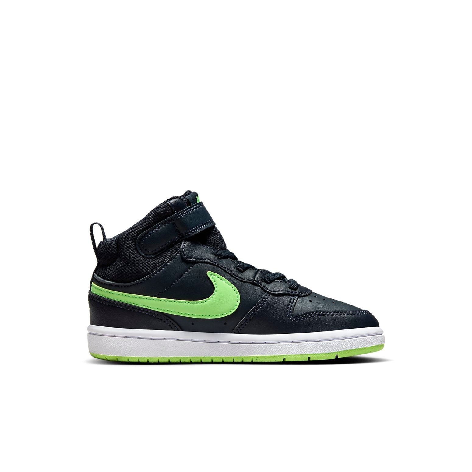 (PS) Nike Court Borough Mid 2 'Dark Obsidian Lime' CD7783-403