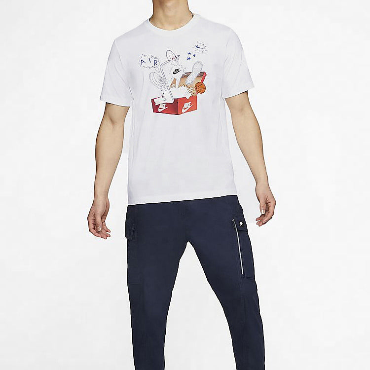 Nike AS Men's Nike Sportswear Printed Short Sleeve TEE White CU6872-100