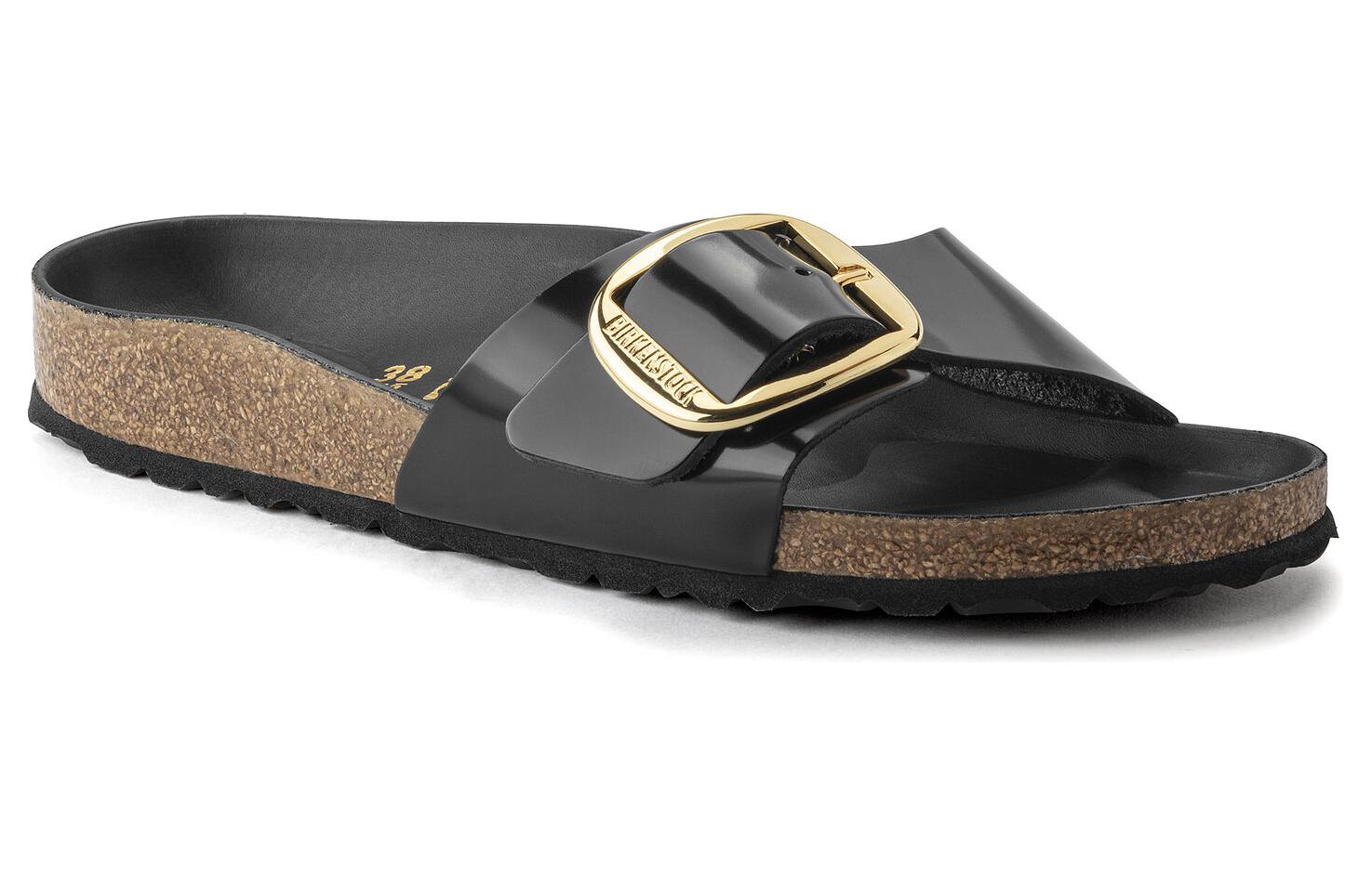 Birkenstock Madrid Big Buckle 'High Shine Black' 1022541