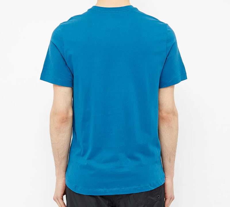 Nike Shoe Printing Round Neck Short Sleeve Blue CK2661-457